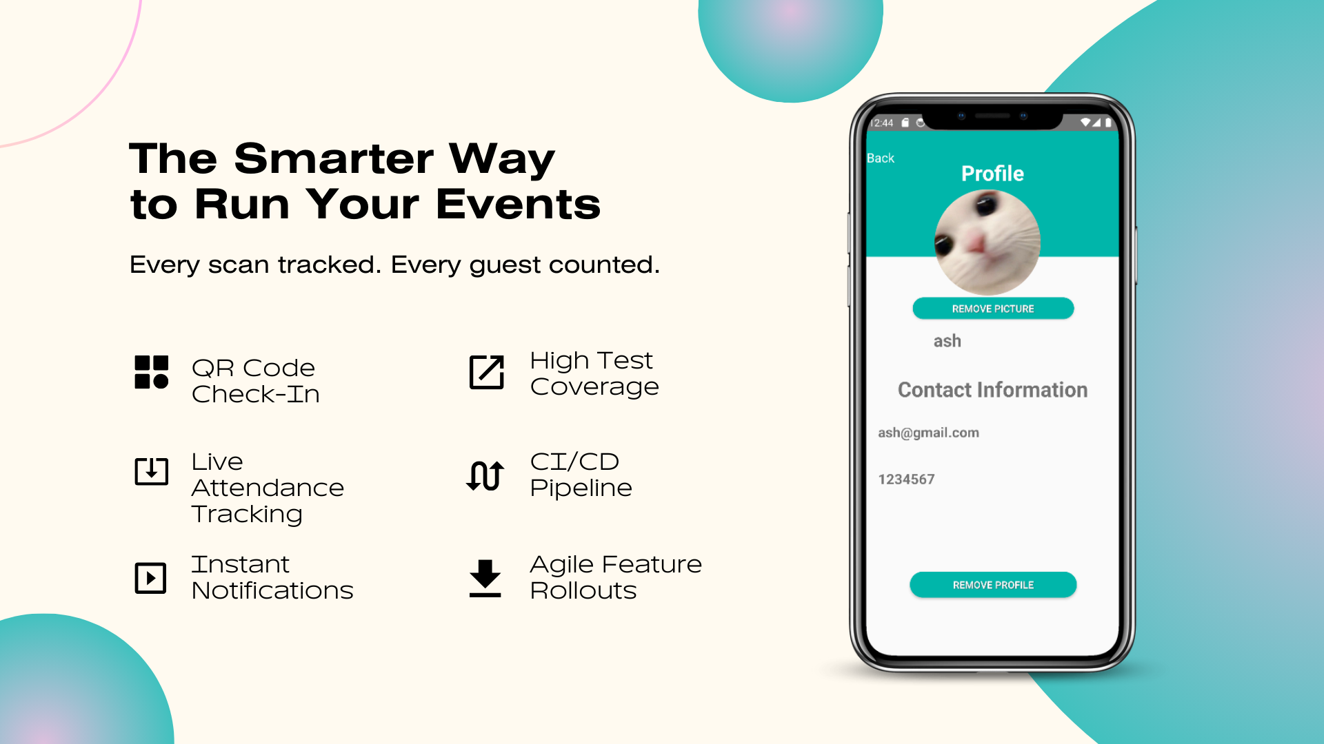 EventEase - QR-based Event Check-in App